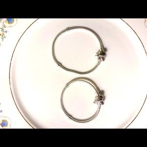 Pandora Moments Butterfly Clasp Snake Chain Bracelet